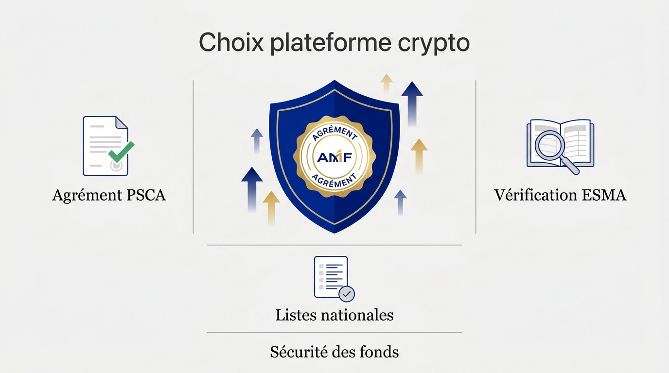Sécurité des investissements et agrément AMF pour les plateformes de crypto-actifs